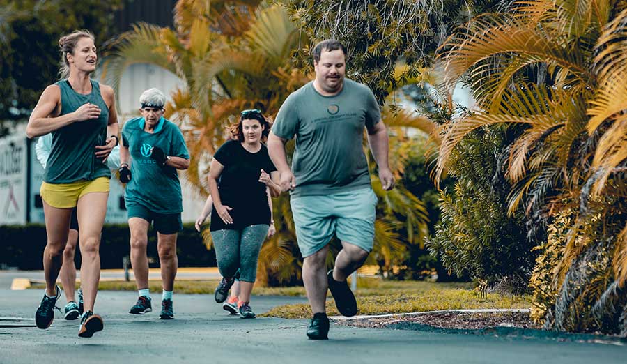 people running